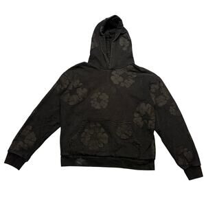 Denim Tears Mono Cotton Wreath Hoodie Men's Small Black Streetwear
